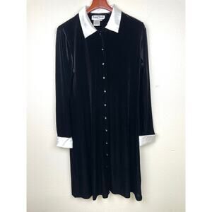 Vintage 90s Ronnie Nicole Womens Dress Sz L Wednesday Velvet Cosplay Gothic